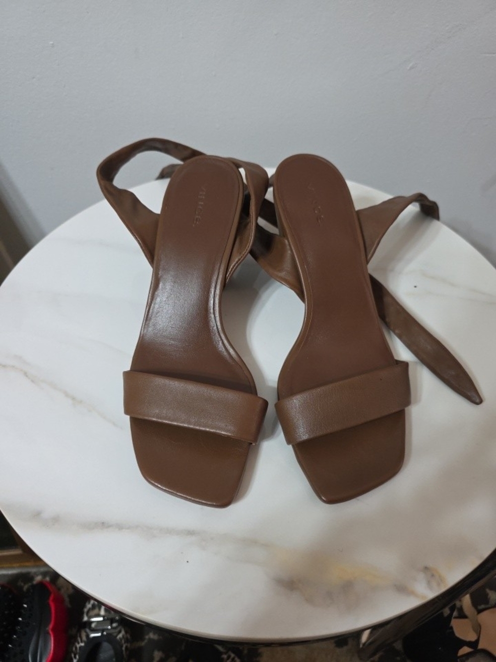 Women’s Brown Strappy Square-Toe Sandals